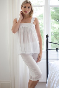 Chama 100% Cotton Batiste Capri Pyjamas